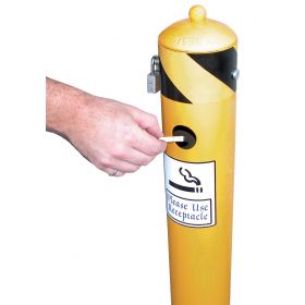 Smokers bollards feature a durable powder coat finish.